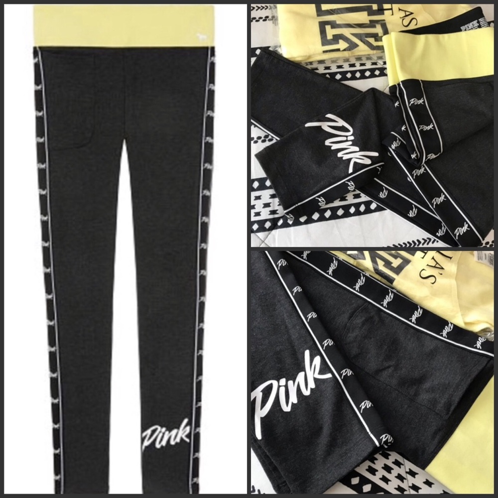 VS PINK HIGH WAIST COTTON LEGGINGS ~M